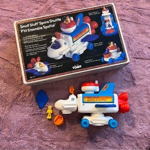 VINTAGE Tomy Small Stuff Space Shuttle 80s astronaut